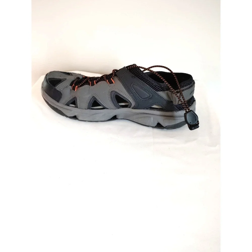 Eddie Bauer Water Sandal Men 11 M Laketrail Gray Heel Strap Beach Hiking Outdoor